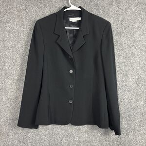 Garfield & Marks Jacket Blazer  Womens Size 12 Black CorpCore Polished Boardroom